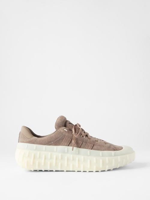 Y-3 - Gr.1p Suede Trainers - Mens - Grey White