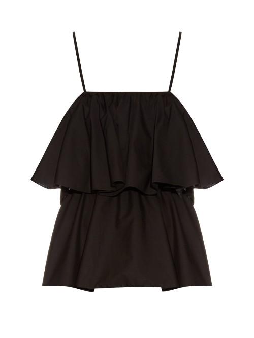 Raey Tiered Cotton-blend Cami Top