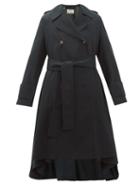 Matchesfashion.com Acne Studios - Olwen Double Breasted Trench Coat - Womens - Dark Green