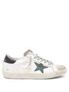 Matchesfashion.com Golden Goose - Superstar Leather Trainers - Mens - Green White
