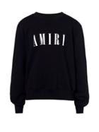 Amiri - Logo-print Jersey Sweatshirt - Mens - Black