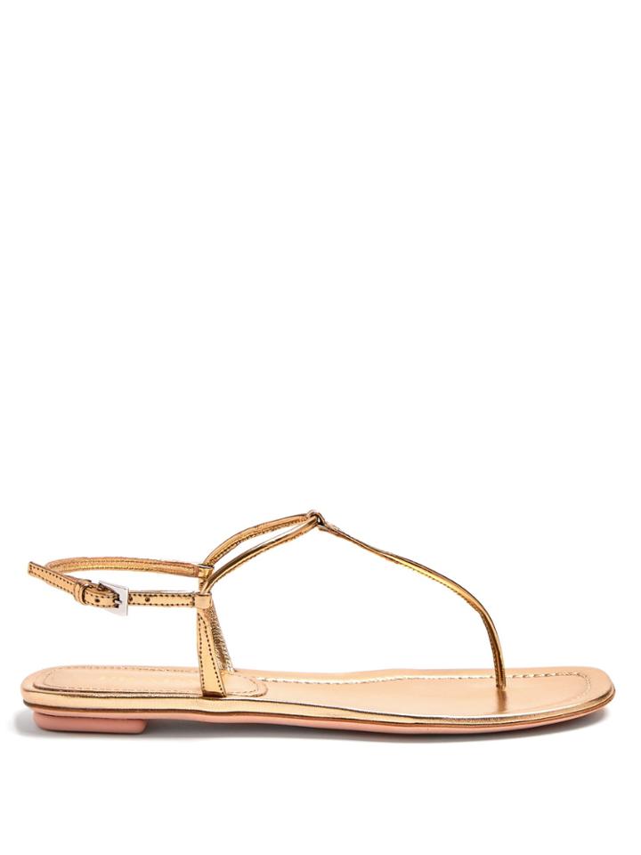 Prada Flat Leather Sandals