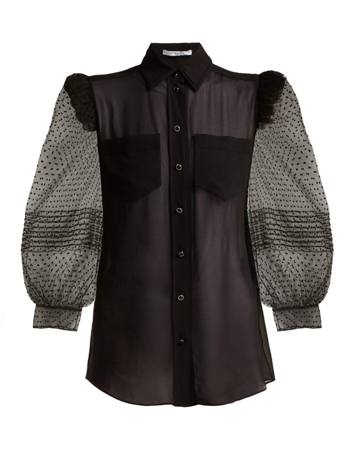 Givenchy Polka-dot Silk Blouse