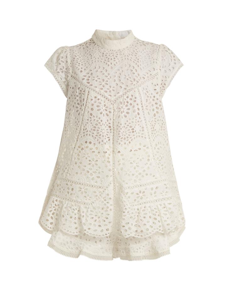 Zimmermann Lovelorn Broderie Anglaise Cotton Top