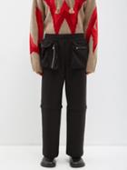 Jw Anderson - Convertible Cargo-pocket Utility Trousers - Mens - Black