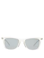 Matchesfashion.com Saint Laurent - D Frame Acetate And Metal Sunglasses - Womens - Clear