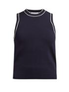 Matchesfashion.com Odyssee - Liberte Knitted Tank Top - Womens - Navy