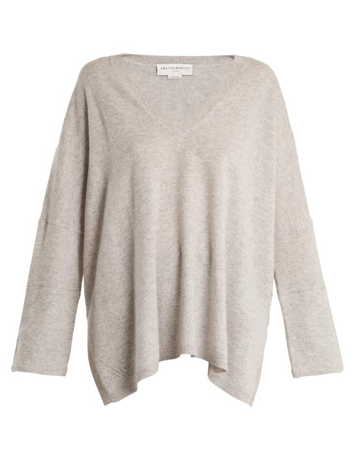 Amanda Wakeley The Hutton V-neck Cashmere Sweater