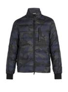 Matchesfashion.com Valentino - Camouflage Down Jacket - Mens - Navy