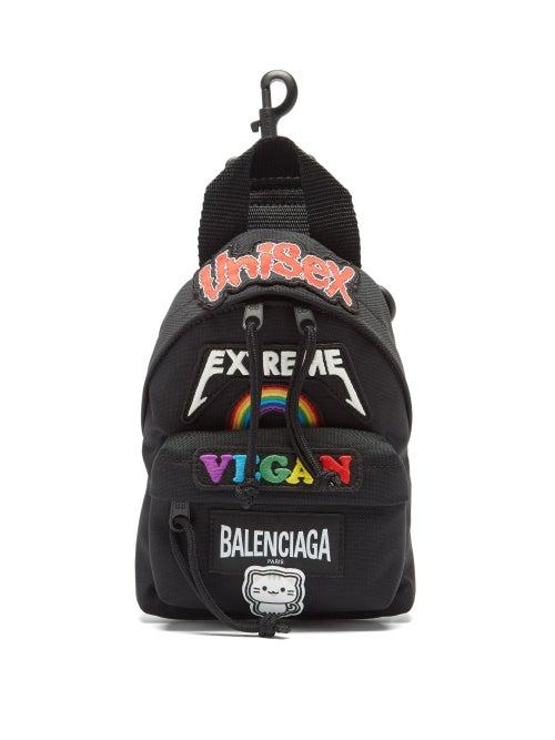 Matchesfashion.com Balenciaga - Oversized Xs Recycled-nylon Backpack - Mens - Black