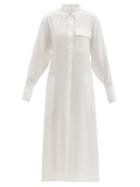 Matchesfashion.com Sportmax - Gubbio Shirt Dress - Womens - White