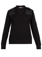 Matchesfashion.com 5 Moncler Craig Green - Logo Print Epaulette Sweatshirt - Mens - Black