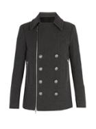 Matchesfashion.com Balmain - Wool Duffel Coat - Mens - Grey