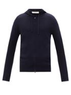Matchesfashion.com The Row - Harry Hooded Cashmere Track Jacket - Mens - Dark Navy