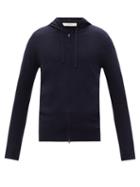 Matchesfashion.com The Row - Harry Hooded Cashmere Track Jacket - Mens - Dark Navy