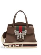 Matchesfashion.com Gucci - Guccitotem Grained Leather Bag - Womens - Brown Multi