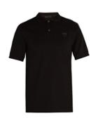 Matchesfashion.com Prada - Logo Patch Cotton Piqu Polo Shirt - Mens - Black