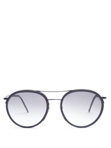 Cutler And Gross 1085 Round-frame Sunglasses