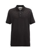 Matchesfashion.com Givenchy - Refracted Logo-jacquard Polo Shirt - Mens - Black
