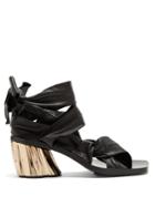 Proenza Schouler Ankle-tie Block-heel Leather Sandals