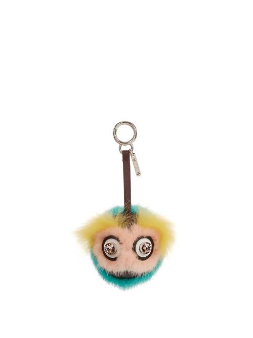 Fendi Dazzling Mink And Fox-fur Bag Charm