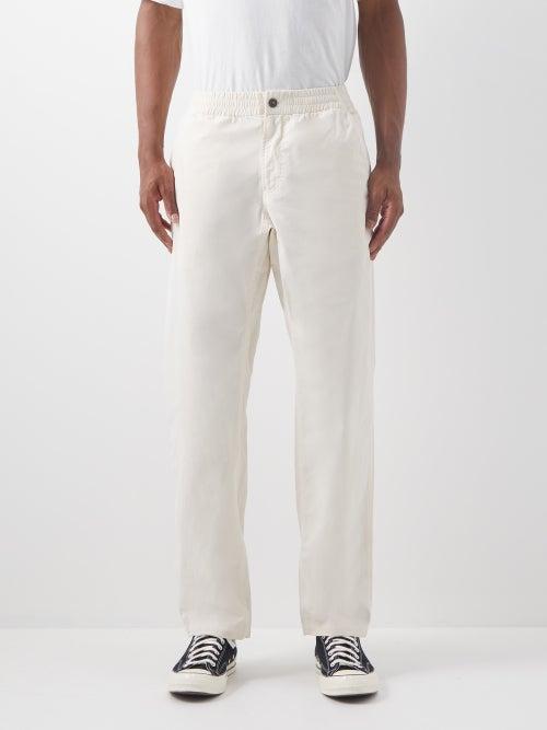 A.p.c. - Chuck Slim-leg Cotton-twill Trousers - Mens - Cream