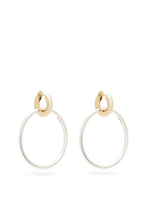 Matchesfashion.com Spinelli Kilcollin - Casseus 18kt Gold & Sterling-silver Hoop Earrings - Womens - Silver Gold