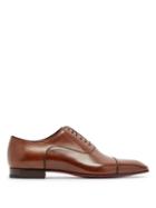 Mens Shoes Christian Louboutin - Greggo Leather Oxford Shoes - Mens - Brown