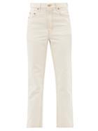B Sides - Louis High-rise Cropped Jeans - Womens - White