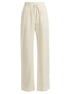 Zimmermann Cavalier Buttoned-side Wide-leg Silk Trousers