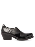 Matchesfashion.com Our Legacy - Low Top Cuban Heel Leather Boots - Mens - Black