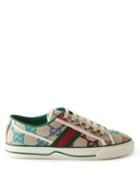 Gucci - Tennis 1977 Gg-jacquard Web-stripe Canvas Trainers - Womens - Multi
