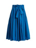 Maison Rabih Kayrouz Gathered-waist Paper-taffeta Midi Skirt