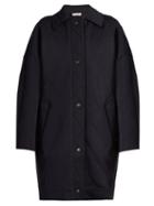 Balenciaga Diamond-quilted Wool-blend Cocoon Coat