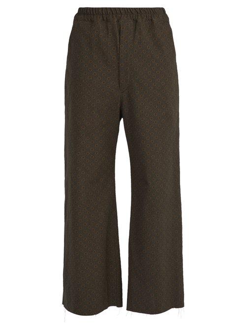 Matchesfashion.com By Walid - Jacques Raw Edge Cotton Trousers - Mens - Grey