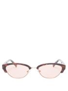 Matchesfashion.com Le Specs - Electricool Oval Frame Acetate Sunglasses - Womens - Black