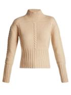Matchesfashion.com Khaite - Maude Cable Knit Cashmere Sweater - Womens - Beige