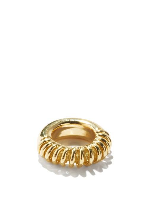 Ana Khouri - Spiral 18kt Gold Ring - Womens - Yellow Gold