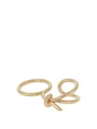 Balenciaga Asymmetric Bow Double Ring