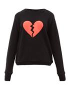 Matchesfashion.com The Elder Statesman - Broken Heart Intarsia Cashmere Sweater - Womens - Black Multi