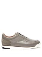 John Lobb Porth Low-top Leather And Suede Trainers