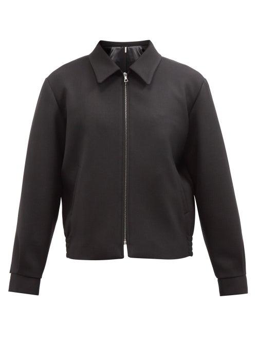 Sunflower - Point-collar Zipped Jacket - Mens - Black