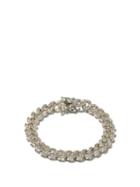 Ladies Jewellery Fallon - Crystal-pav Curb-link Bracelet - Womens - Silver