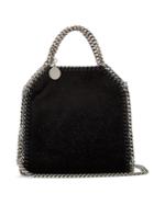 Stella Mccartney Tiny Bella Glitter And Velvet Cross-body Bag