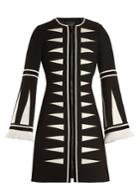 Andrew Gn Geometric-appliqu Wool-blend Coat