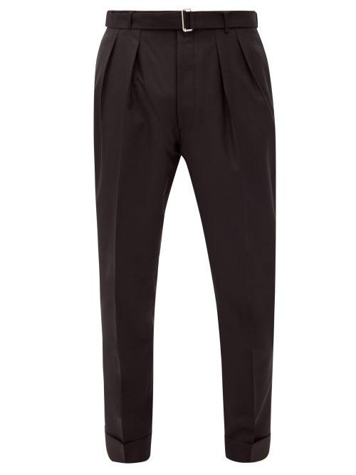 Matchesfashion.com Officine Gnrale - Pierre Fresco-wool Suit Trousers - Mens - Black