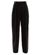 Matchesfashion.com The Row - Chandler Cotton-corduroy Wide-leg Trousers - Womens - Black