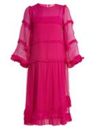 No. 21 Tiered Silk-chiffon Dress