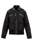 Givenchy - Flap-pocket Twill Hooded Jacket - Mens - Black