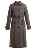 Matchesfashion.com Masscob - Marcia Houndstooth Wool Blend Coat - Womens - Grey Multi
